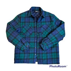 Forever 21 Blue-Green Flannel Jacket